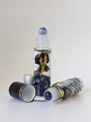 Babbling Brook Deluxe Gem Perfume Roller | All The Way Handmade | Handmade Perfume | Gem Perfume Roller | Small Business