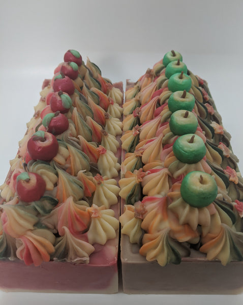 Freshly Picked Apples Frosted Artisan Soap | All The Way Handmade | Handmade Soap | Artisan Soap | Frosted Soap | Small Business