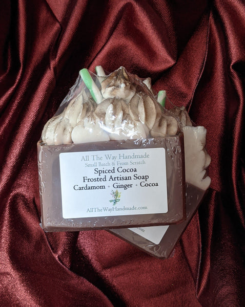 Spiced Cocoa Frosted Artisan Soap