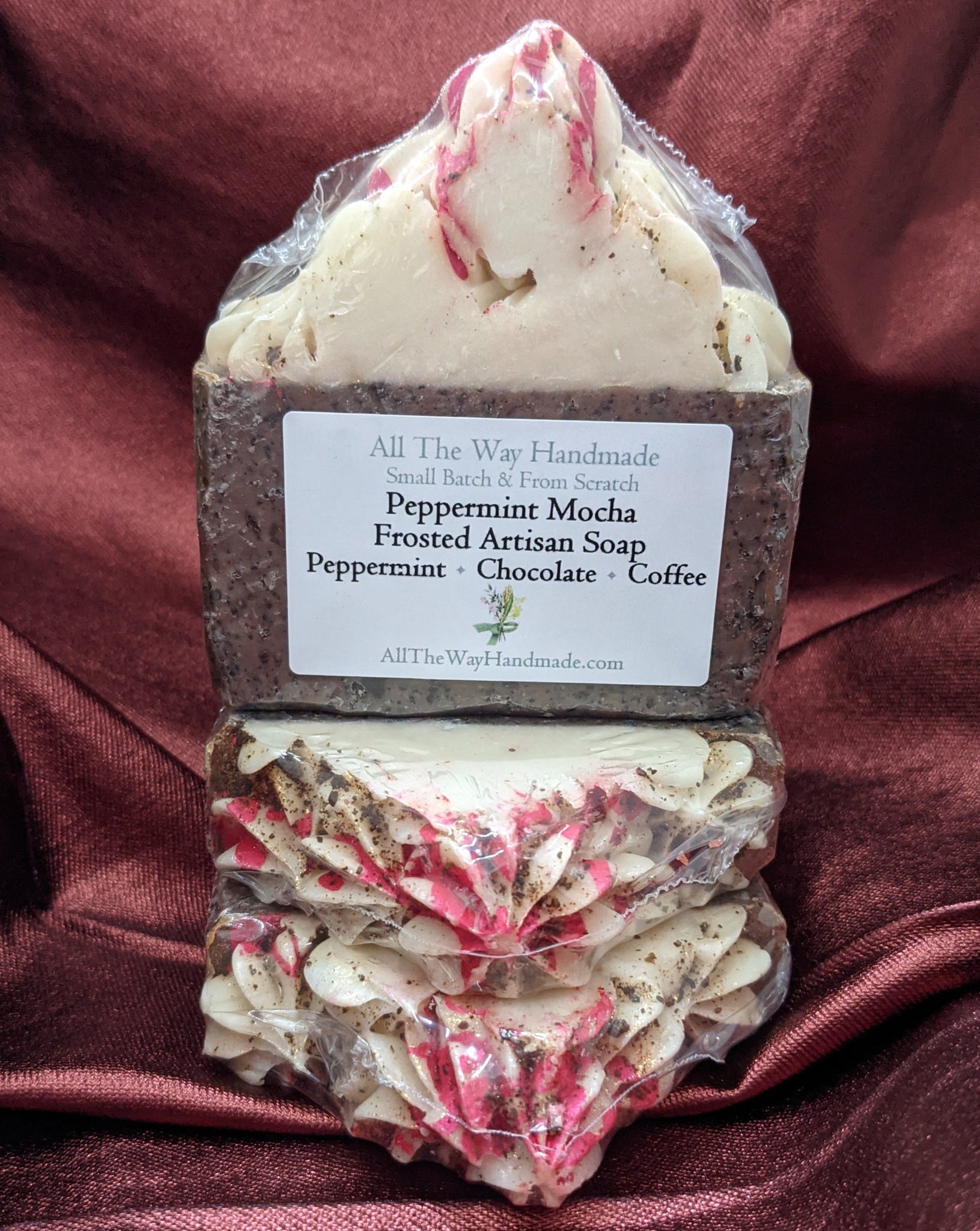 Peppermint Mocha Frosted Artisan Soap