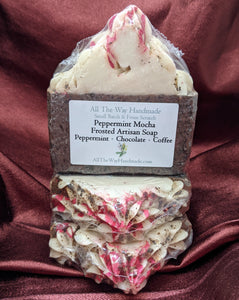 Peppermint Mocha Frosted Artisan Soap