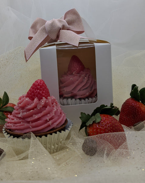 Chocolate Strawberry Cupcake Specialty Artisan Soap
