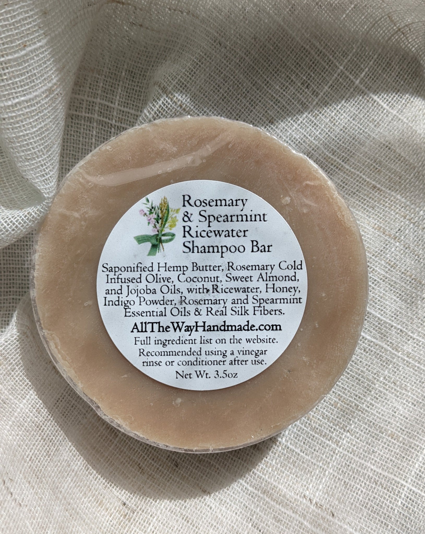 Spearmint & Rosemary Ricewater Shampoo Batch - 8 Rounds